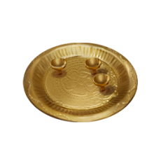 Brass Puja Thali (Ritual Plate)