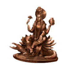 Bronze Ganga Devi Statue