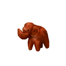 Terracotta Elephant Figurine