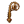 Gilt Copper Crozier Head
