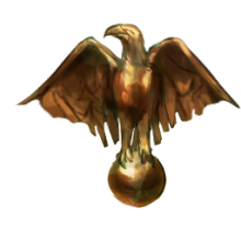 Bronze Eagle Figurine
