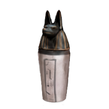 Canopic Jar with Jackal Head